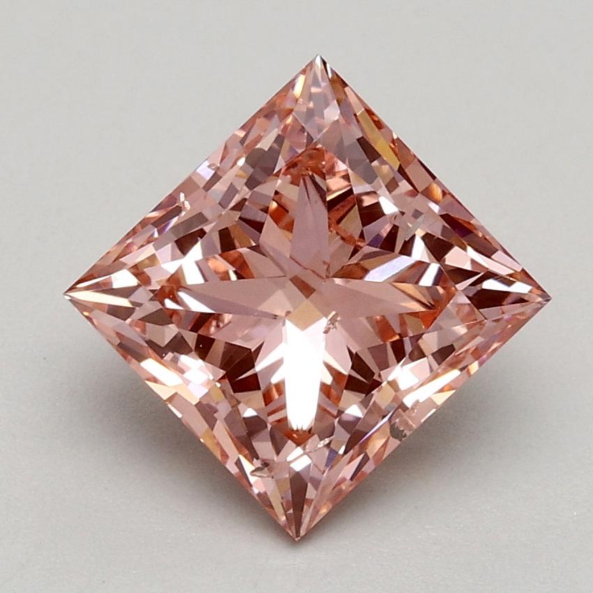 1.71 Ct. Fancy Intense Pink Princess Lab Grown Diamond