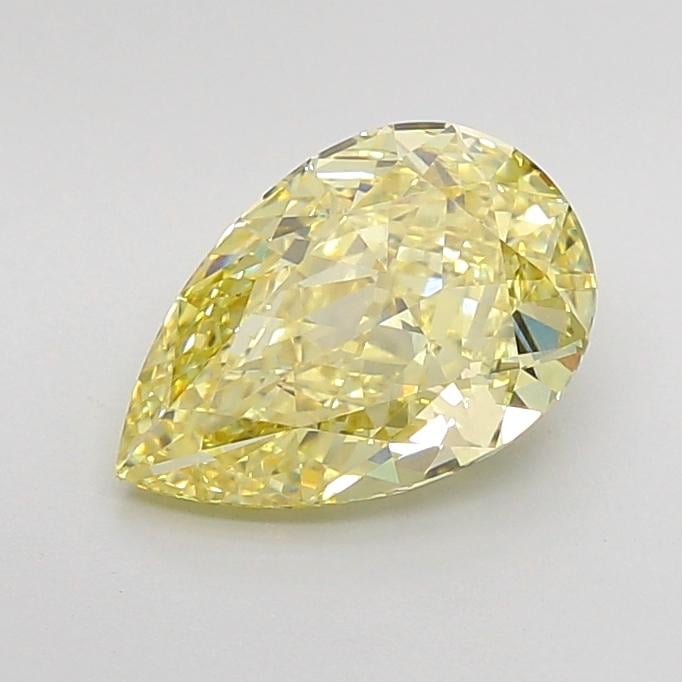 2.11 Ct. Fancy Intense Yellow Pear Lab Grown Diamond