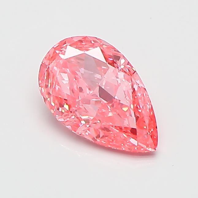 1.01 Ct. Fancy Vivid  Pink Pear Lab Grown Diamond