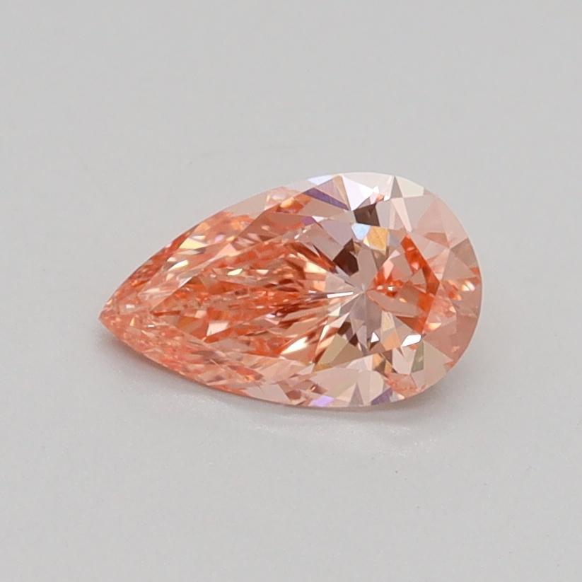 0.53 Ct. Fancy Intense Pink Pear Lab Grown Diamond