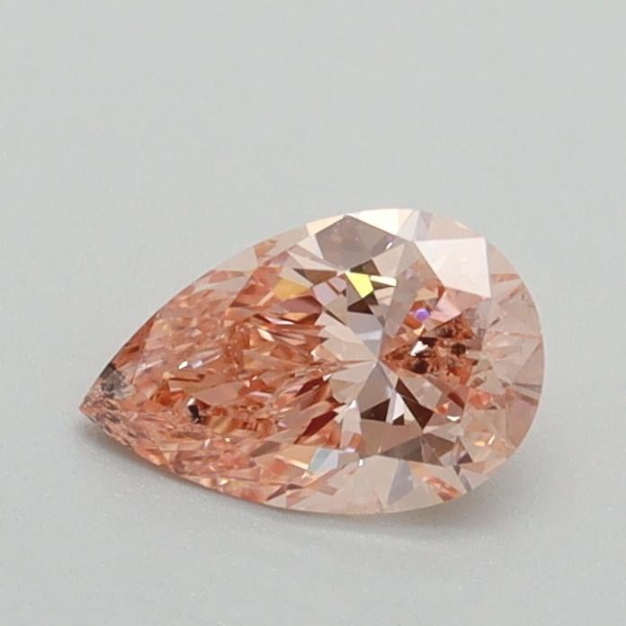 0.52 Ct. Fancy Intense Pink Pear Lab Grown Diamond