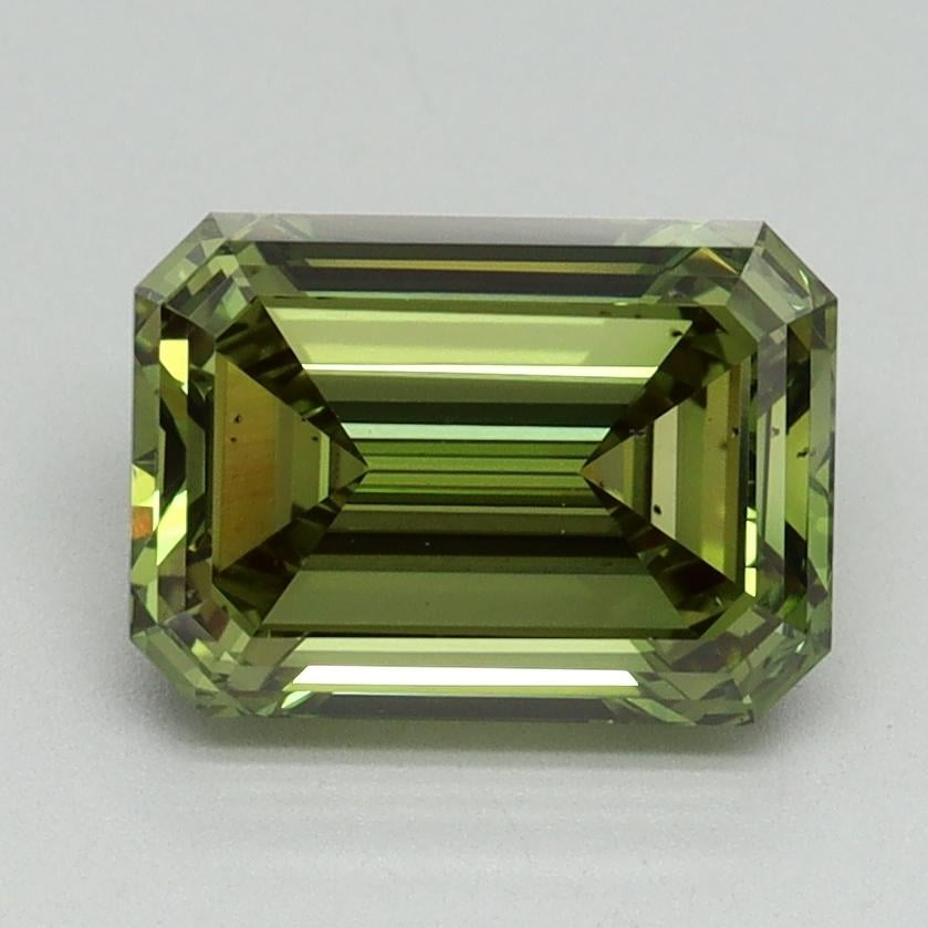 2.07 Ct. Fancy Vivid Green Emerald Lab Grown Diamond