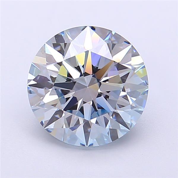 2.39 Ct. Fancy Intense  Blue Round Lab Grown Diamond