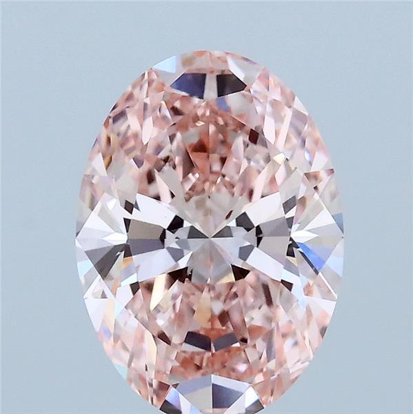 1.97 Ct. Fancy Vivid Pink Oval Lab Grown Diamond