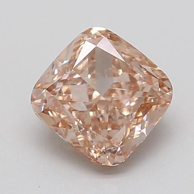 1.41 Ct. Light  Brown Cushion Lab Grown Diamond