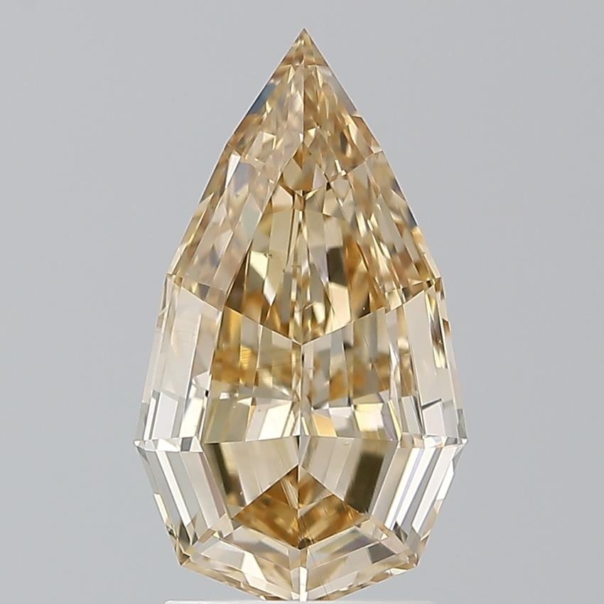 2.01 Ct. Fancy  Brown-Yellow Pear Diamond
