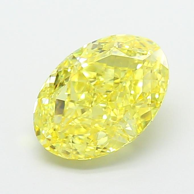 3.50 Ct. Fancy Intense  Yellow Oval Lab Grown Diamond