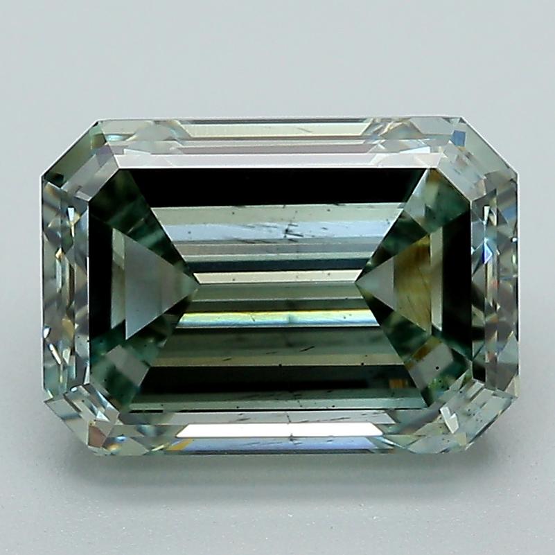 3.23 Ct. Fancy Intense Green Emerald Lab Grown Diamond