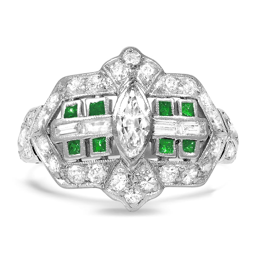Art Deco Diamond Cocktail Ring