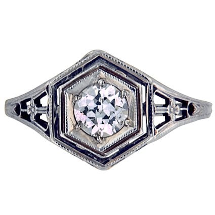 Art Nouveau Diamond Vintage Ring