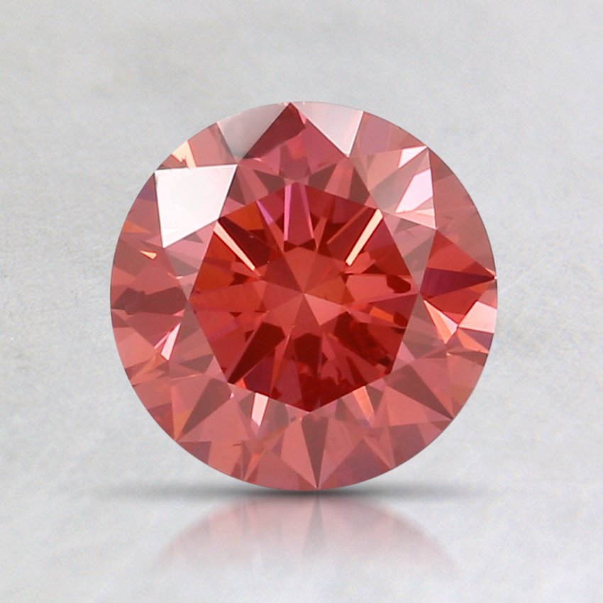 1.03 Ct. Fancy Vivid Purplish Pink Round Lab Created Diamond