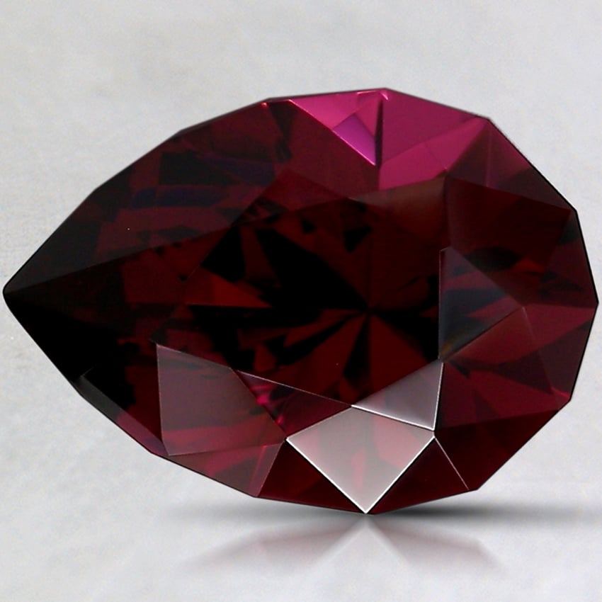 11.6x8.2mm Unheated Red Modified Pear Rhodolite Garnet