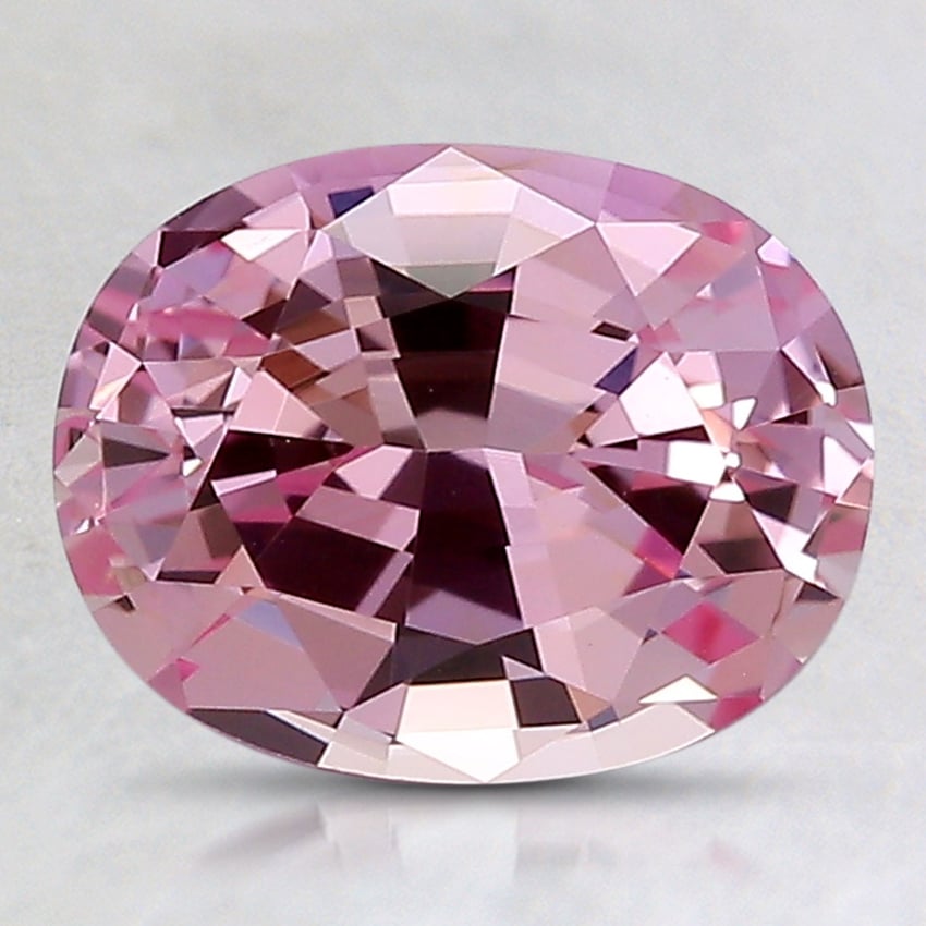 9x7mm Pink Oval Lab Grown Sapphire