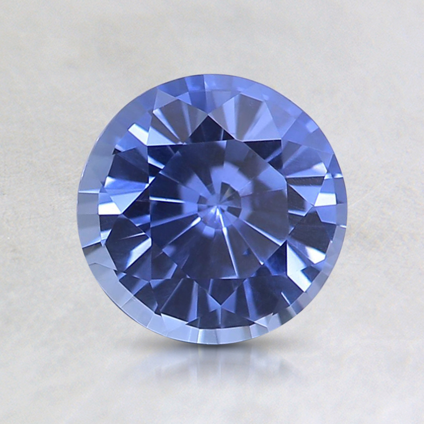6.5mm Unheated Violet Round Sapphire