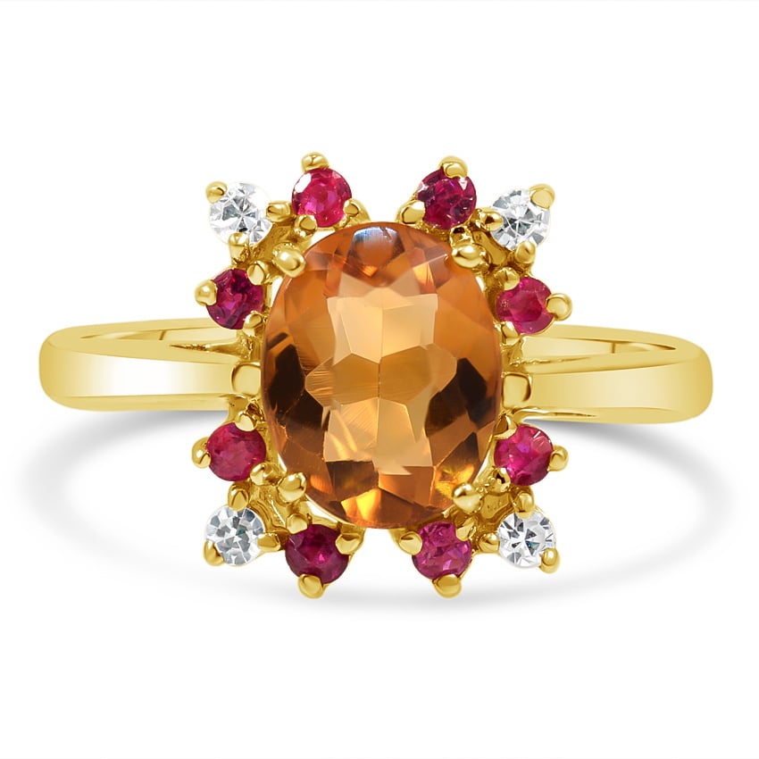 Retro Citrine Vintage Ring