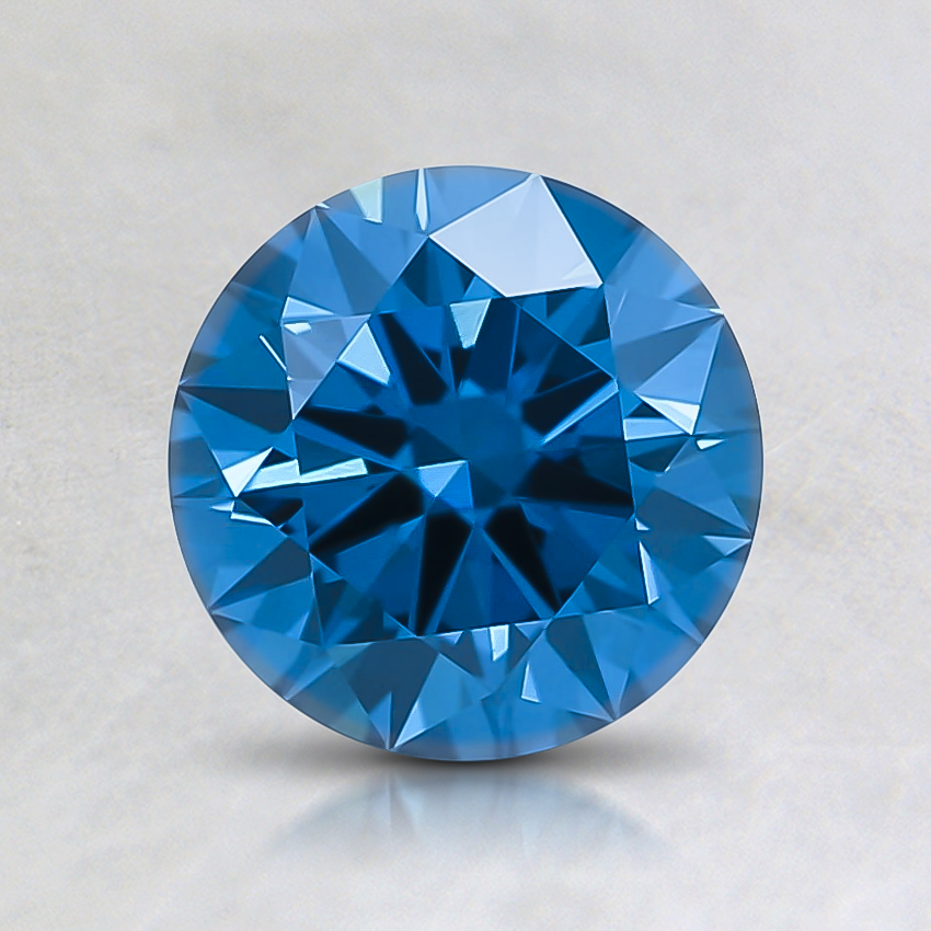 1.07 Ct. Fancy Deep Greenish Blue Round Lab Grown Diamond