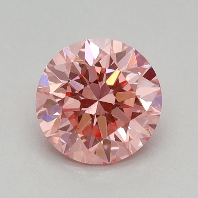 0.43 Ct. Fancy Vivid Pink Round Lab Grown Diamond