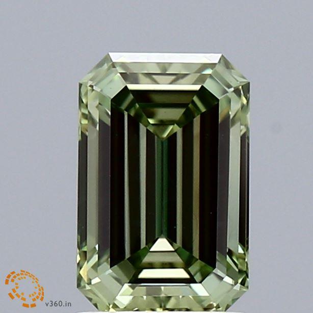 1.36 Ct. Fancy Intense Green Emerald Lab Grown Diamond