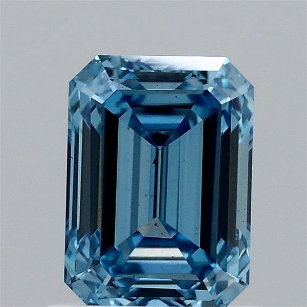 1.27 Ct. Fancy Vivid Blue Emerald Lab Grown Diamond