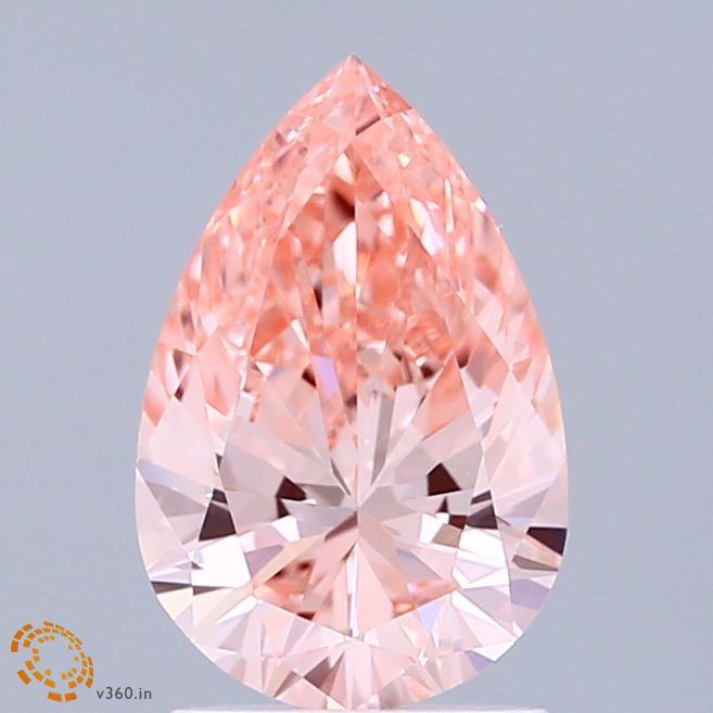 1.50 Ct. Fancy Intense Pink Pear Lab Grown Diamond