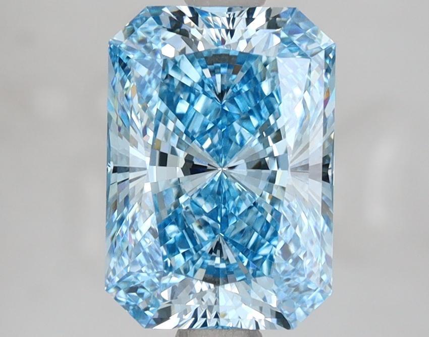 3.03 Ct. Fancy Vivid Blue Radiant Lab Grown Diamond