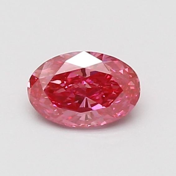 0.53 Ct. Fancy Vivid Pink Oval Lab Grown Diamond