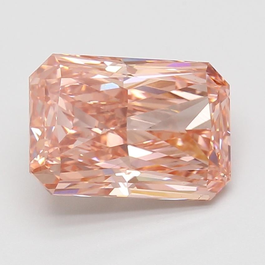5.06 Ct. Fancy Vivid Pink Radiant Lab Grown Diamond