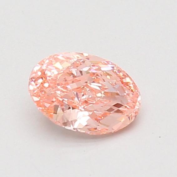 0.60 Ct. Fancy Vivid Pink Oval Lab Grown Diamond
