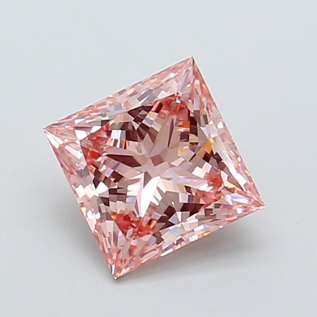 1.51 Ct. Fancy Intense Pink Princess Lab Grown Diamond