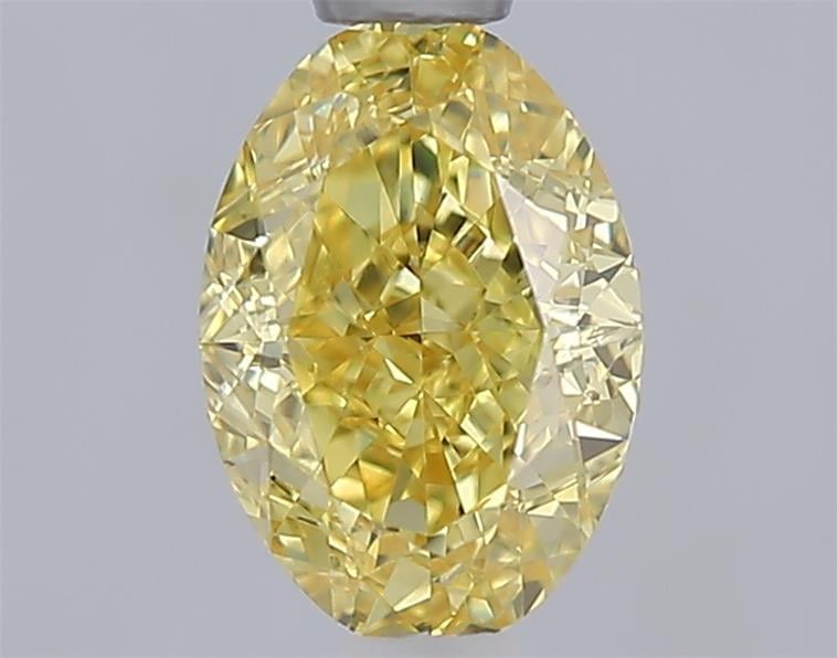 1.05 Ct. Fancy Intense  Yellow Oval Lab Grown Diamond