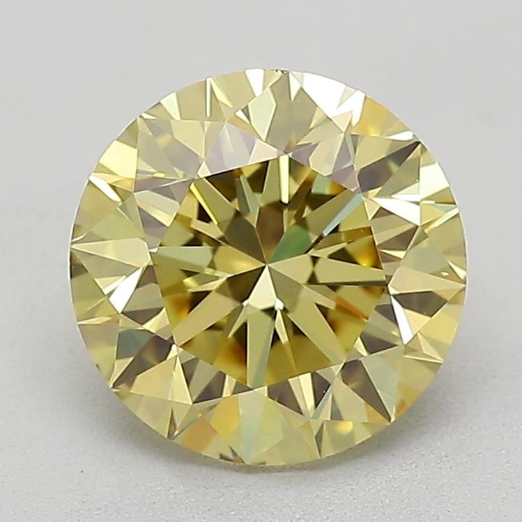 1.04 Ct. Fancy Vivid  Yellow Round Lab Grown Diamond