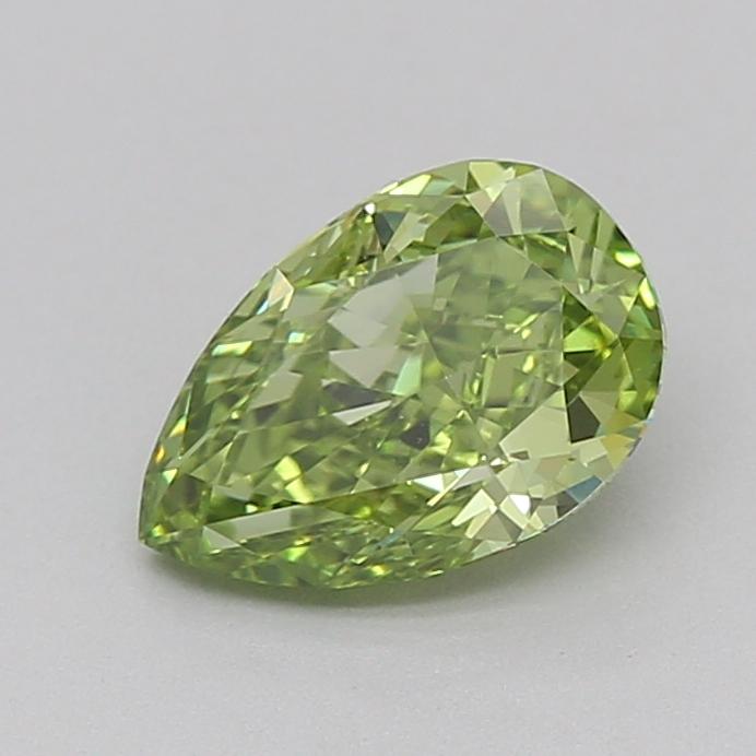 1.03 Ct. Fancy Vivid  Green Pear Lab Grown Diamond