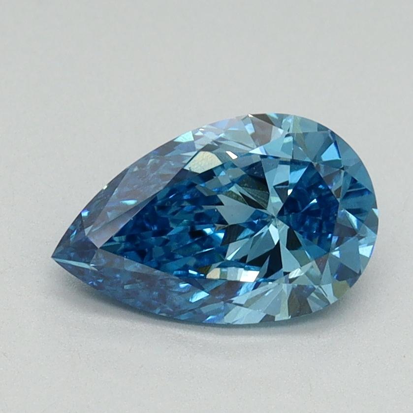 1.06 Ct. Fancy Vivid Blue Pear Lab Grown Diamond