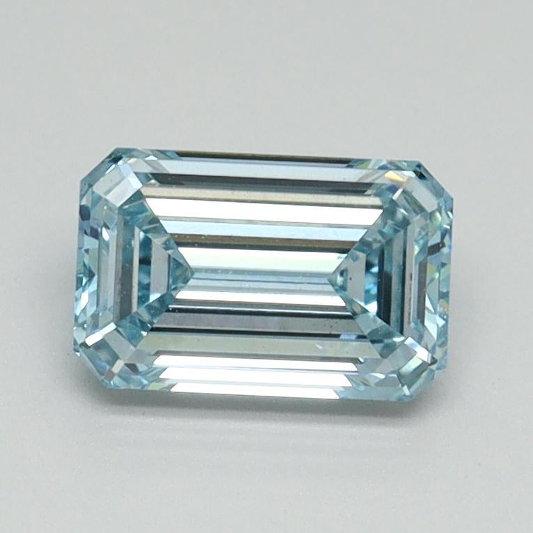 1.02 Ct. Fancy Intense Blue Emerald Lab Grown Diamond