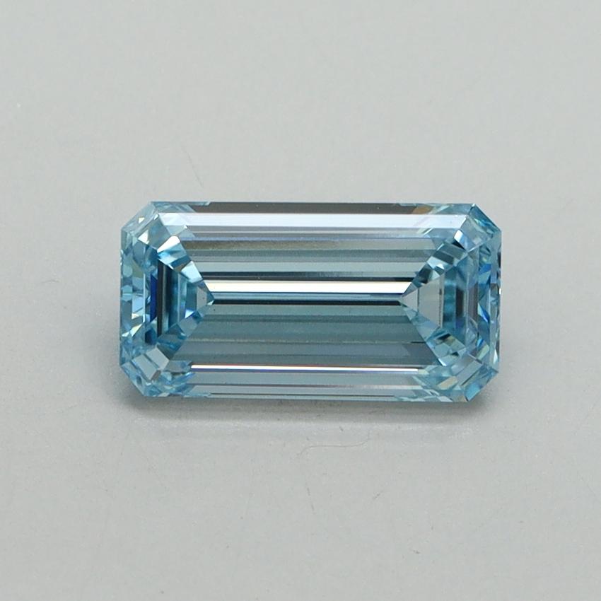 1.01 Ct. Fancy Vivid Blue Emerald Lab Grown Diamond