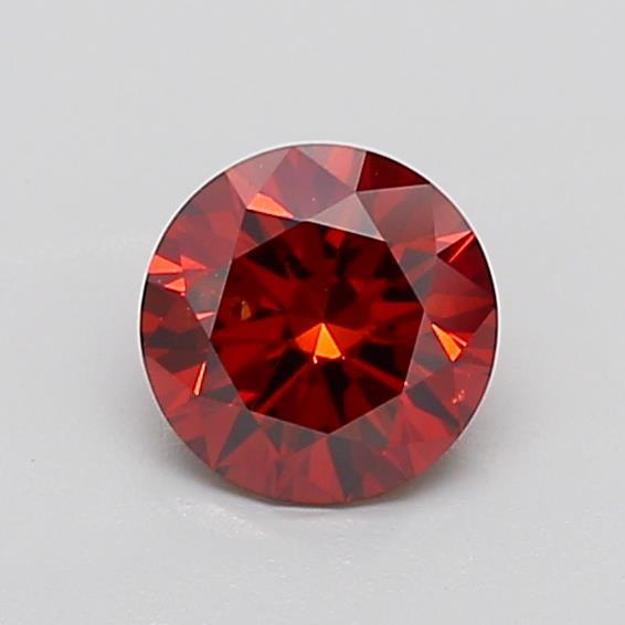1.22 Ct. Fancy Deep  Orange Round Lab Grown Diamond