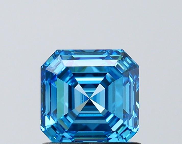 1.07 Ct. Fancy Intense Blue Asscher Lab Grown Diamond
