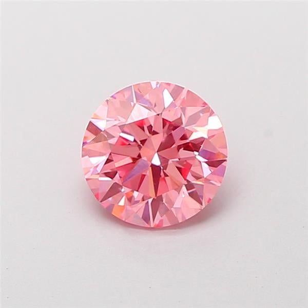 1.18 Ct. Fancy Vivid Pink Round Lab Grown Diamond