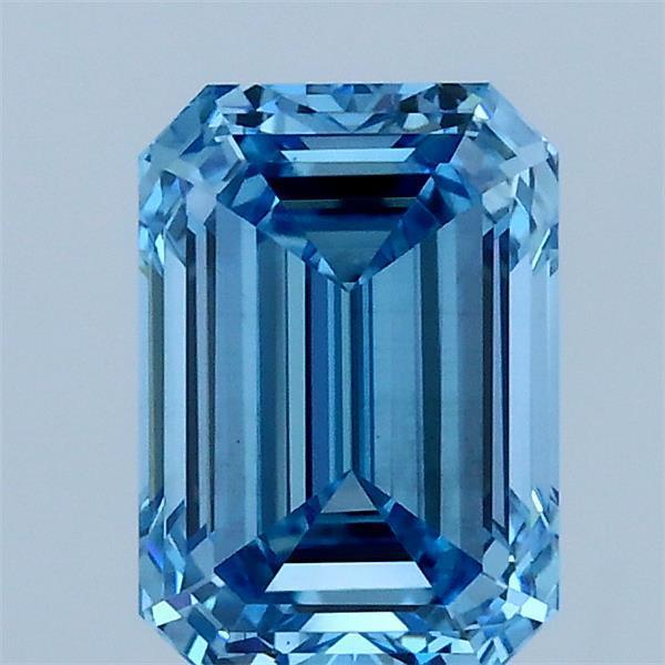 1.51 Ct. Fancy Vivid Blue Emerald Lab Grown Diamond