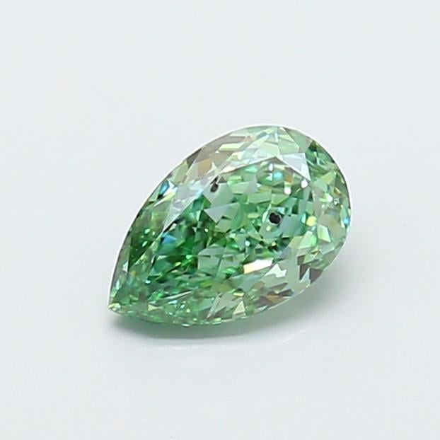 1.07 Ct. Fancy Vivid Green Pear Lab Grown Diamond