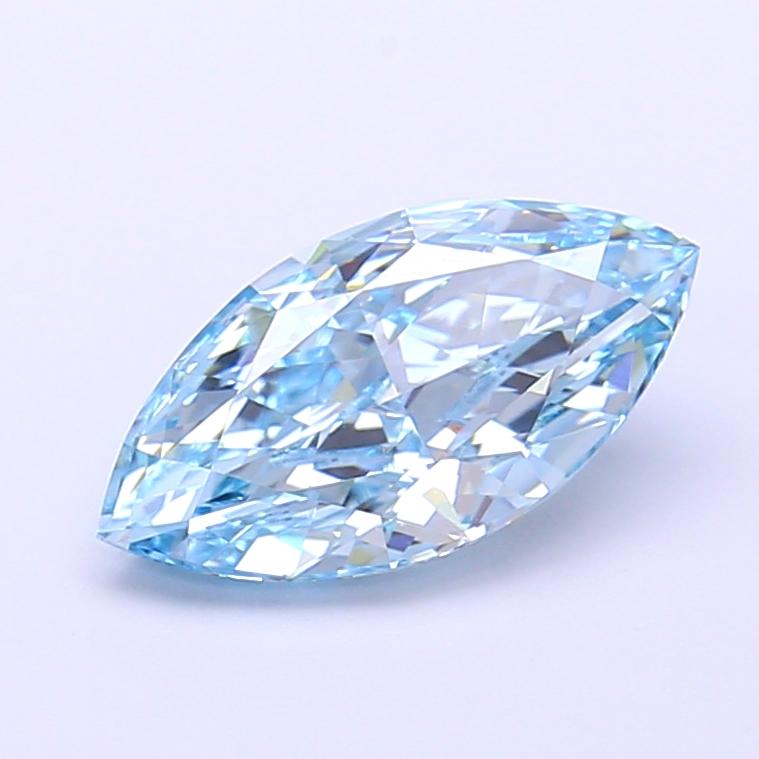 1.67 Ct. Fancy Vivid  Blue Marquise Lab Grown Diamond
