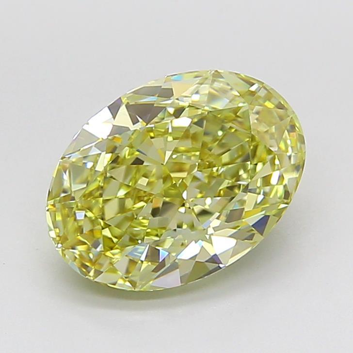 3.51 Ct. Fancy Yellow Oval Lab Grown Diamond