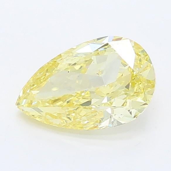0.95 Ct. Fancy Intense Yellow Pear Lab Grown Diamond