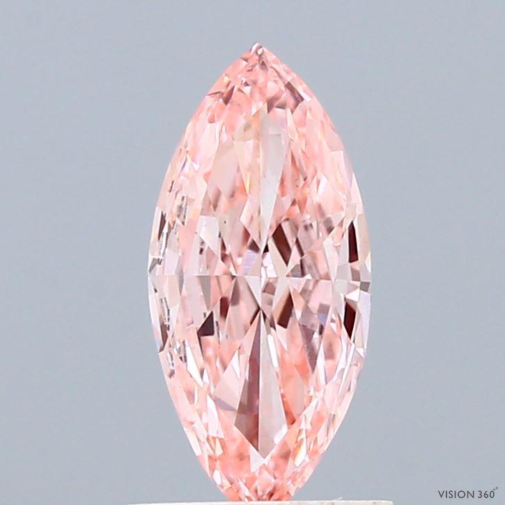 0.51 Ct. Fancy Vivid Blue Pear Lab Grown Diamond