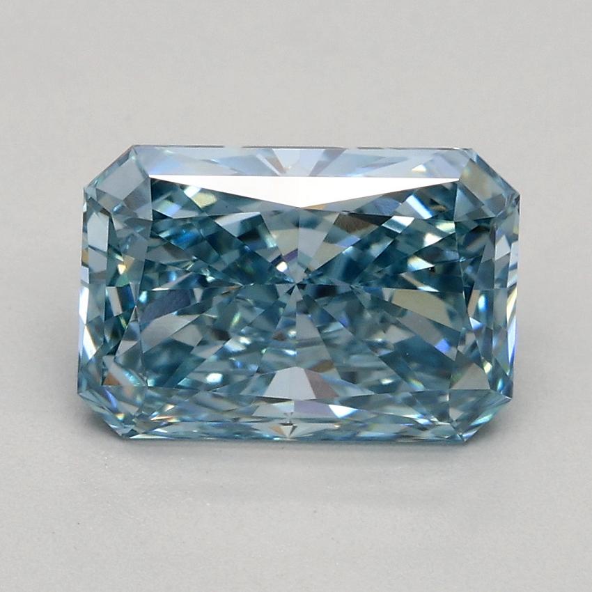 1.79 Ct. Fancy Vivid Blue Radiant Lab Grown Diamond
