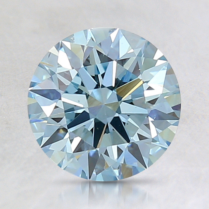 1.59 Ct. Fancy Blue Round Lab Created Diamond