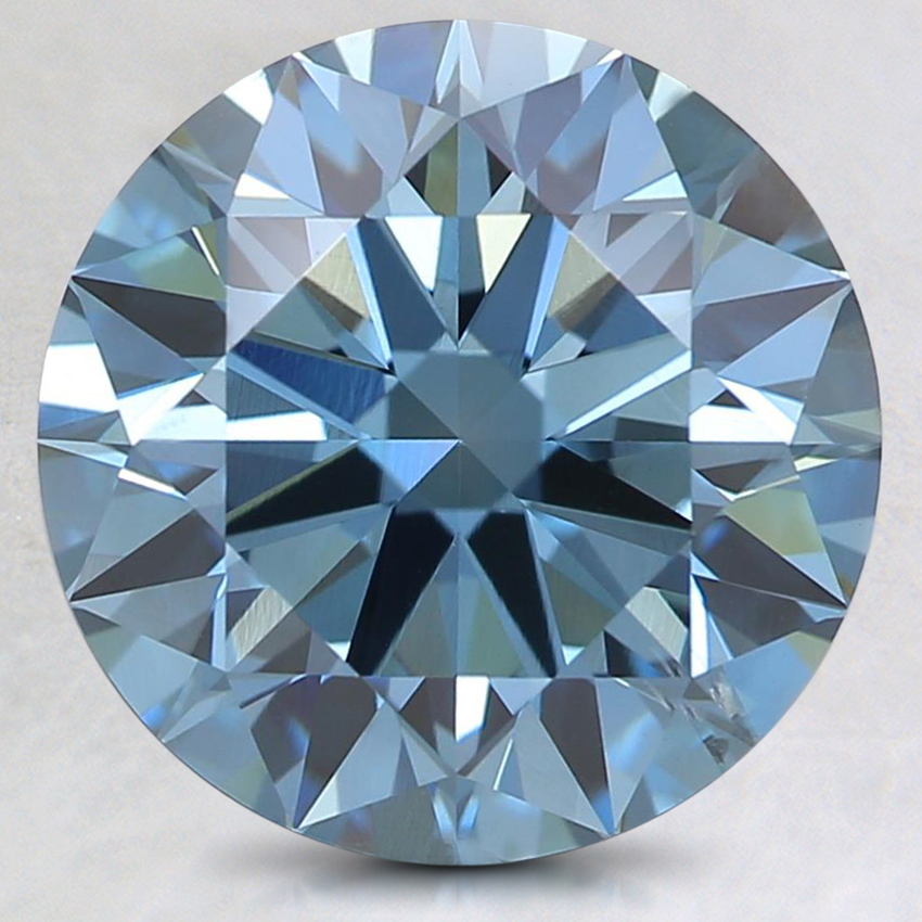 3.04 Ct. Fancy Deep Blue Round Lab Created Diamond