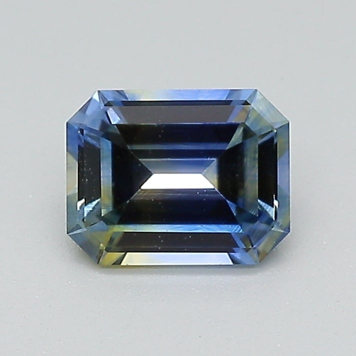 6.3x4.9mm Parti-Color Emerald Sapphire
