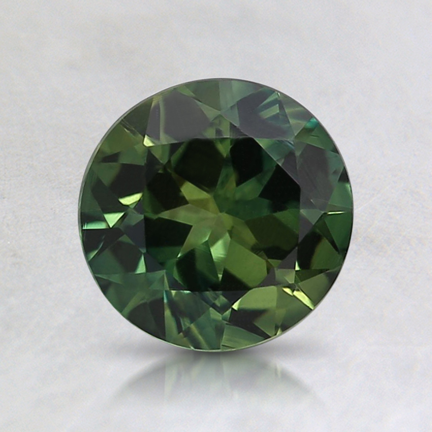 6.4mm Unheated Green Round Australian Sapphire