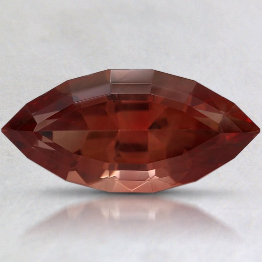 17.1x8.1mm Unheated Red Modified Marquise Oregon Sunstone